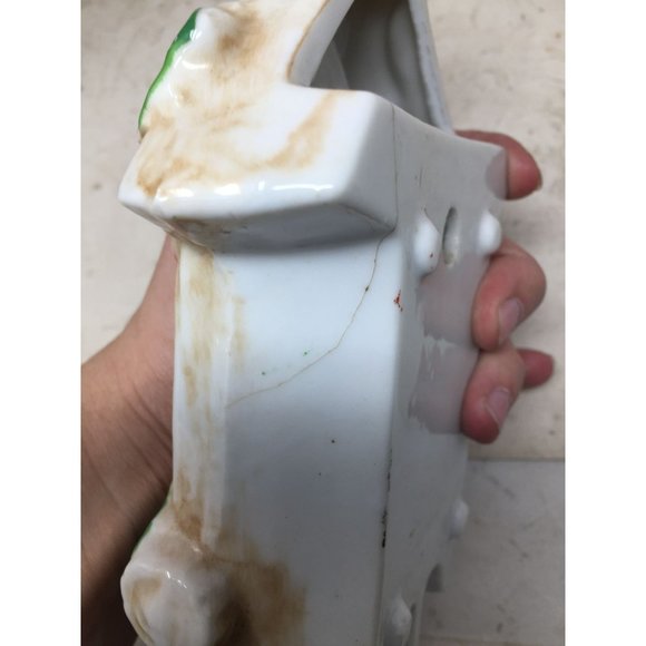 Vintage Hand Painted Cuckoo Clock Wall Vase Pocket Planter - Picture 6 of 7